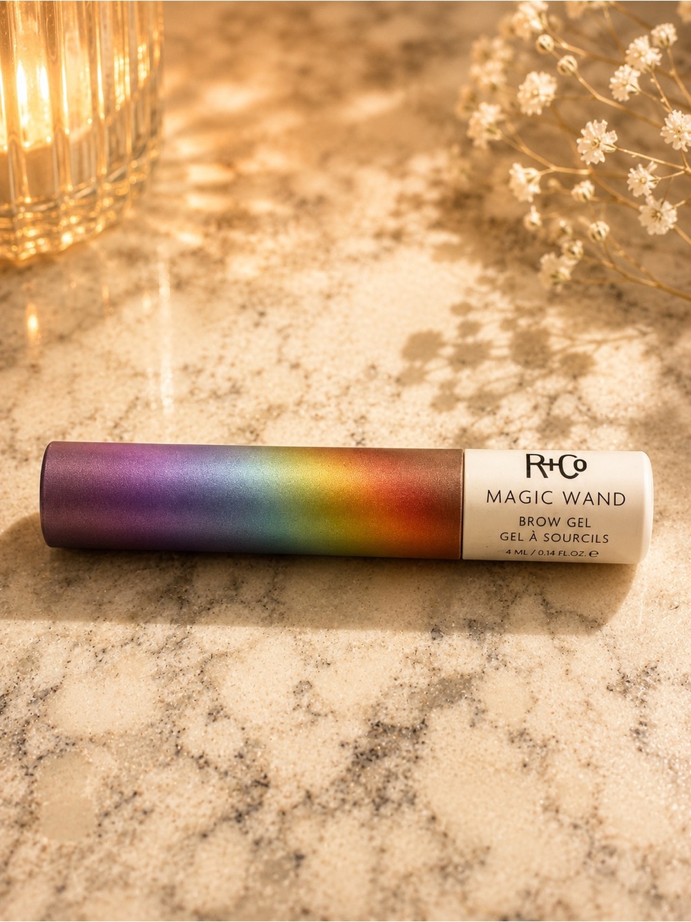R+Co Magic Wand Brow Gel | Tack-Free Tames + Conditions Brows |